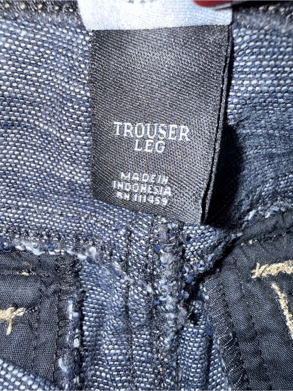 White House Black Market Noir Trouser Leg Jeans Size 4S Dark Wash Wide Leg Denim - Picture 3 of 15